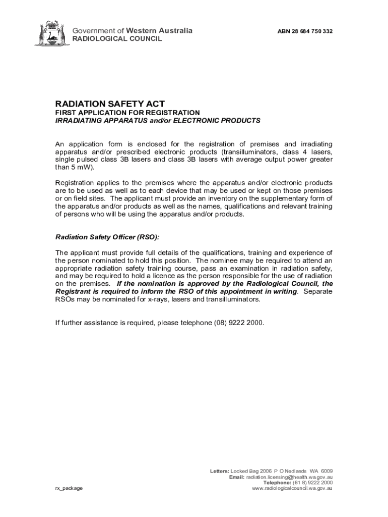 Fillable Online RADIATION SAFETY ACT TAX INVOICE Fax Email Print