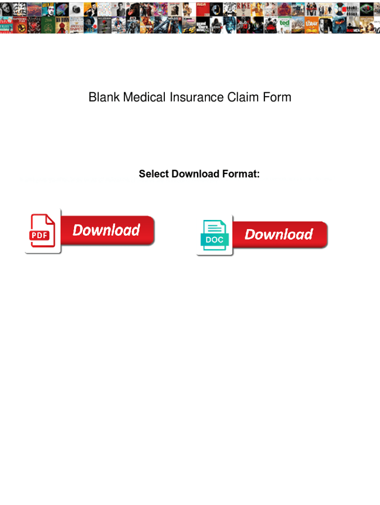Fillable Online Blank Medical Insurance Claim Form. Blank Medical Insurance Claim Form magazine