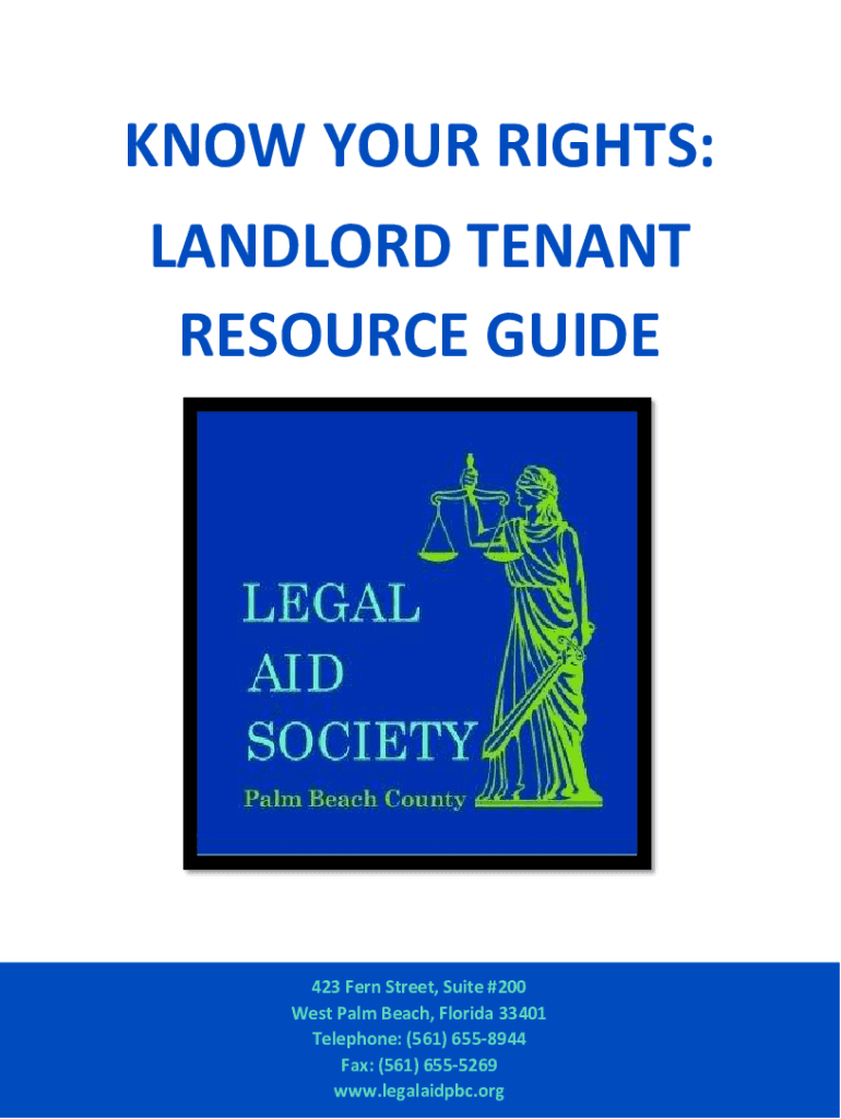 Fillable Online Your Rights Tenant Resource Center Fax Email Print