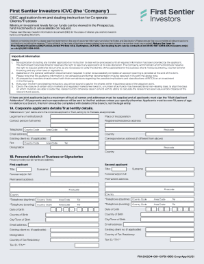 Fillable Online first-sentier-investors-uk-oeic-corporate-redemption ...