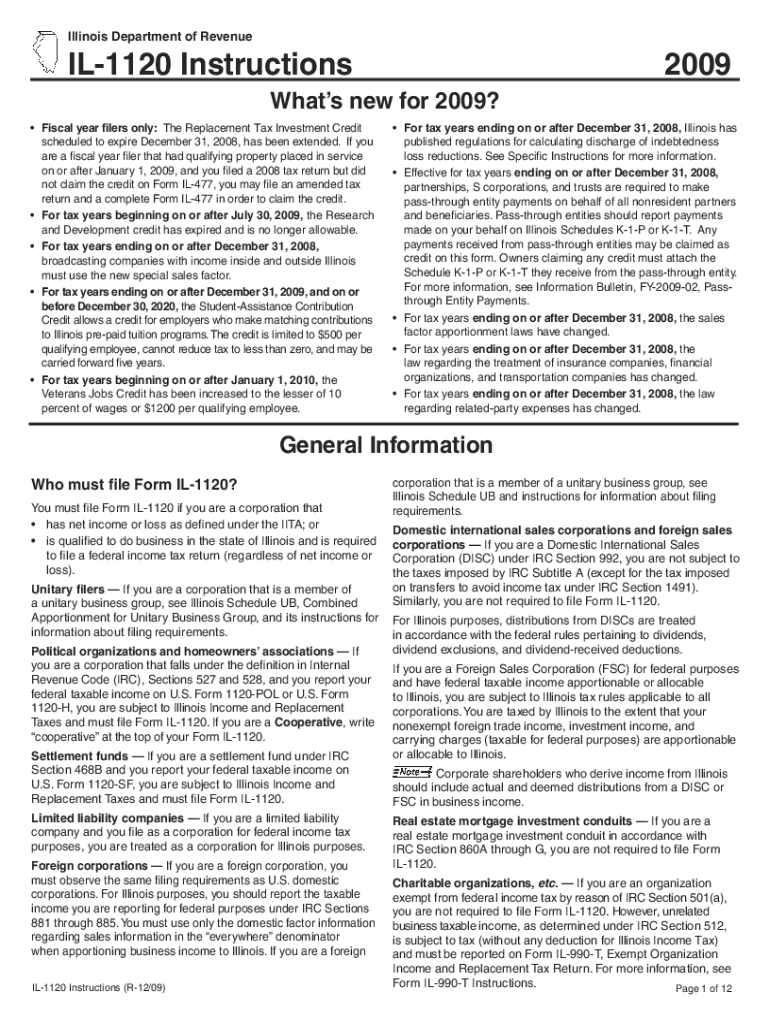 Fillable Online tax illinois