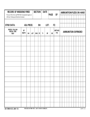 Da Form 4513. Military (Army)