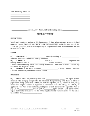 Colorado Deed of Trust