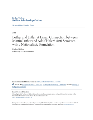 Luther and Hitler: A Linear Connection between Martin ...