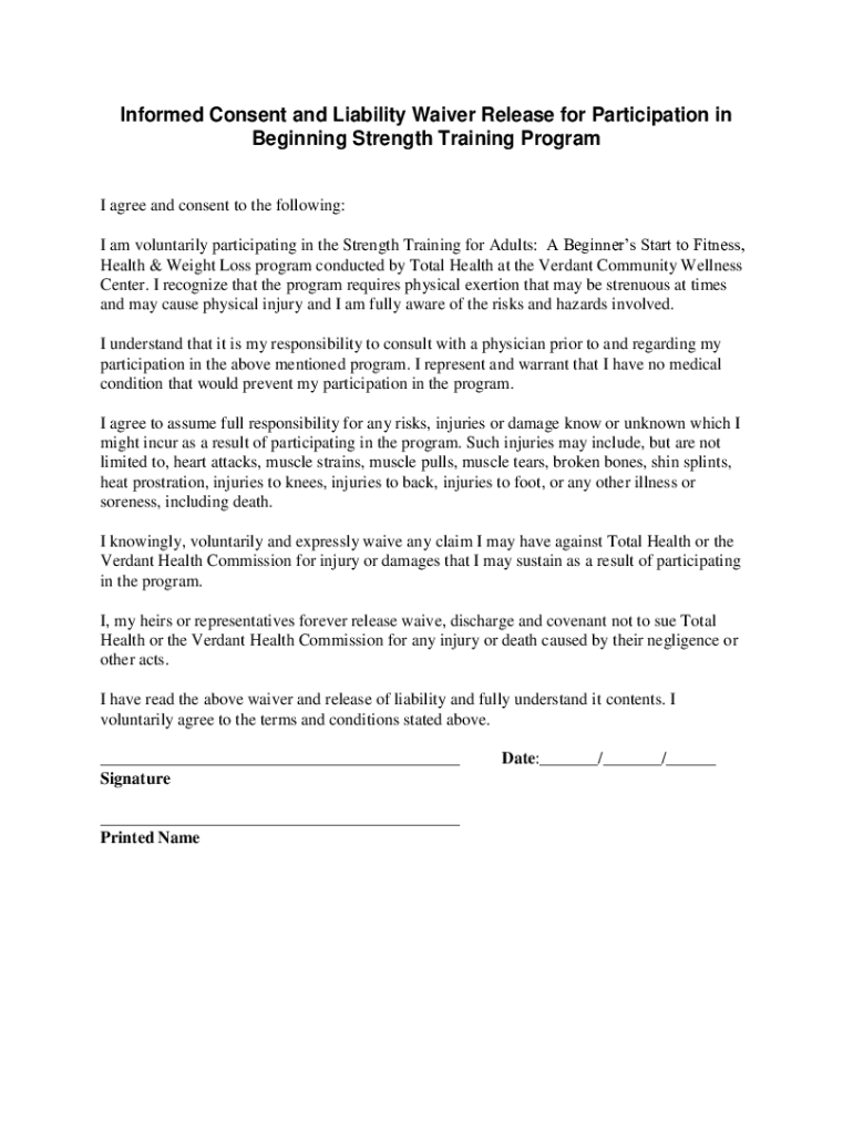 Fillable Online Personal Training Informed Consent Form Template Fax Fillable Online Personal Training Informed Consent Form Template Fax
