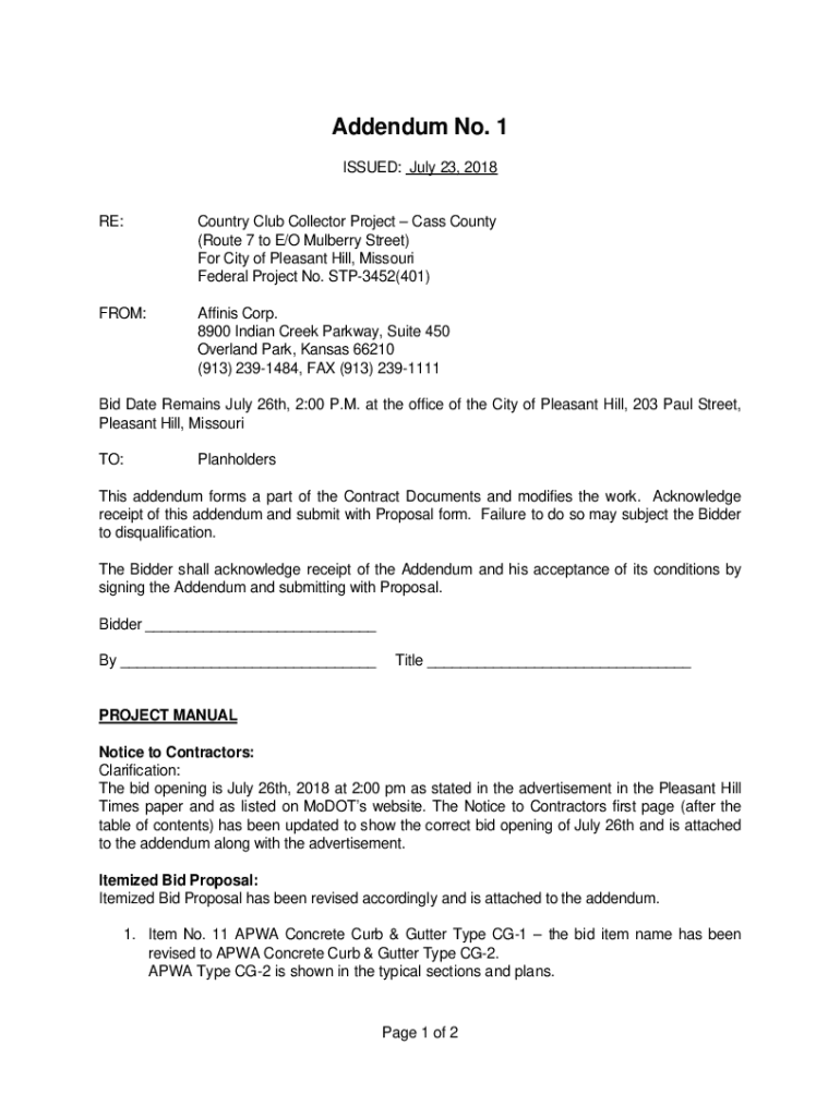 Fillable Online Pleasant Hill MO Cities and Towns in the United