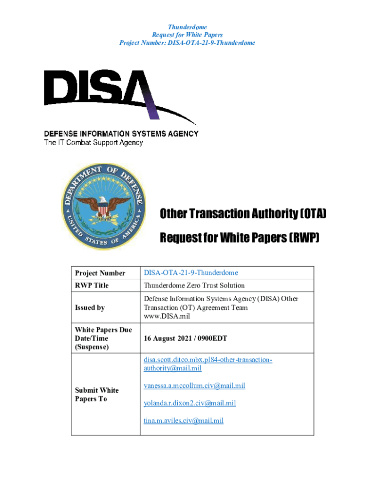 Fillable Online DISA already preparing for what's to come after ... Fax ...