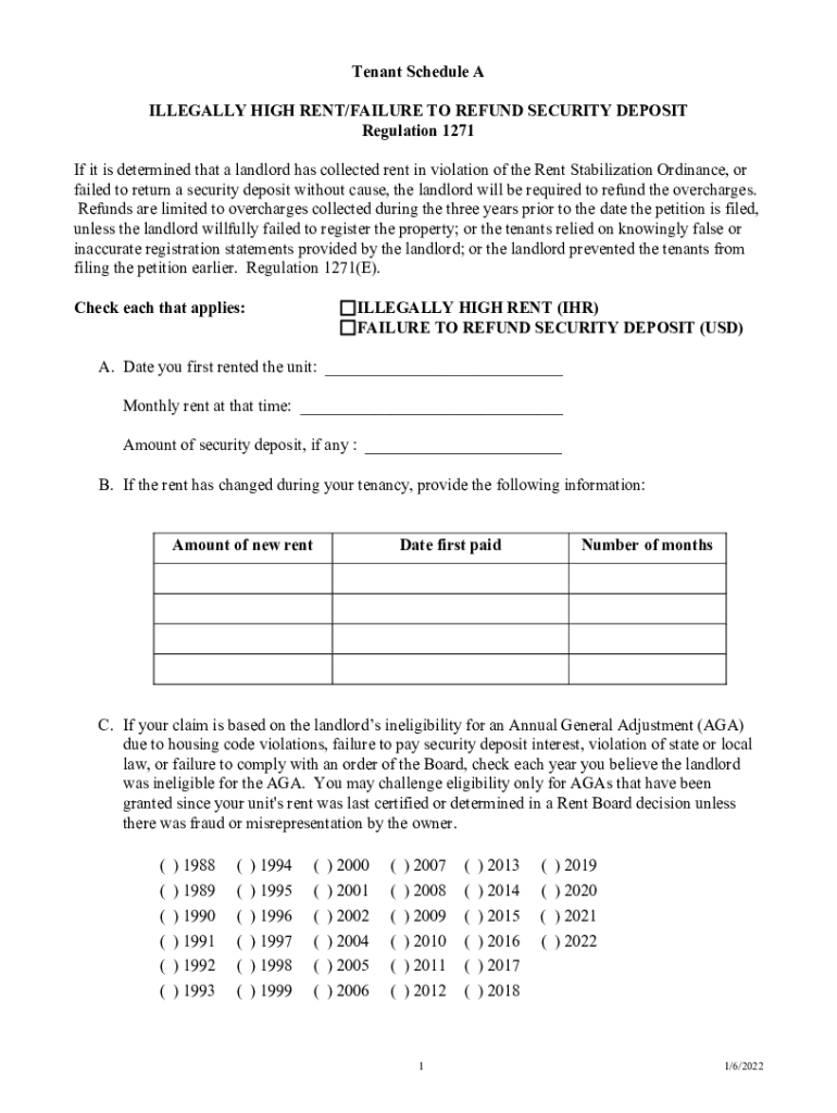 Fillable Online Renting an Apartment Security Deposits and Other