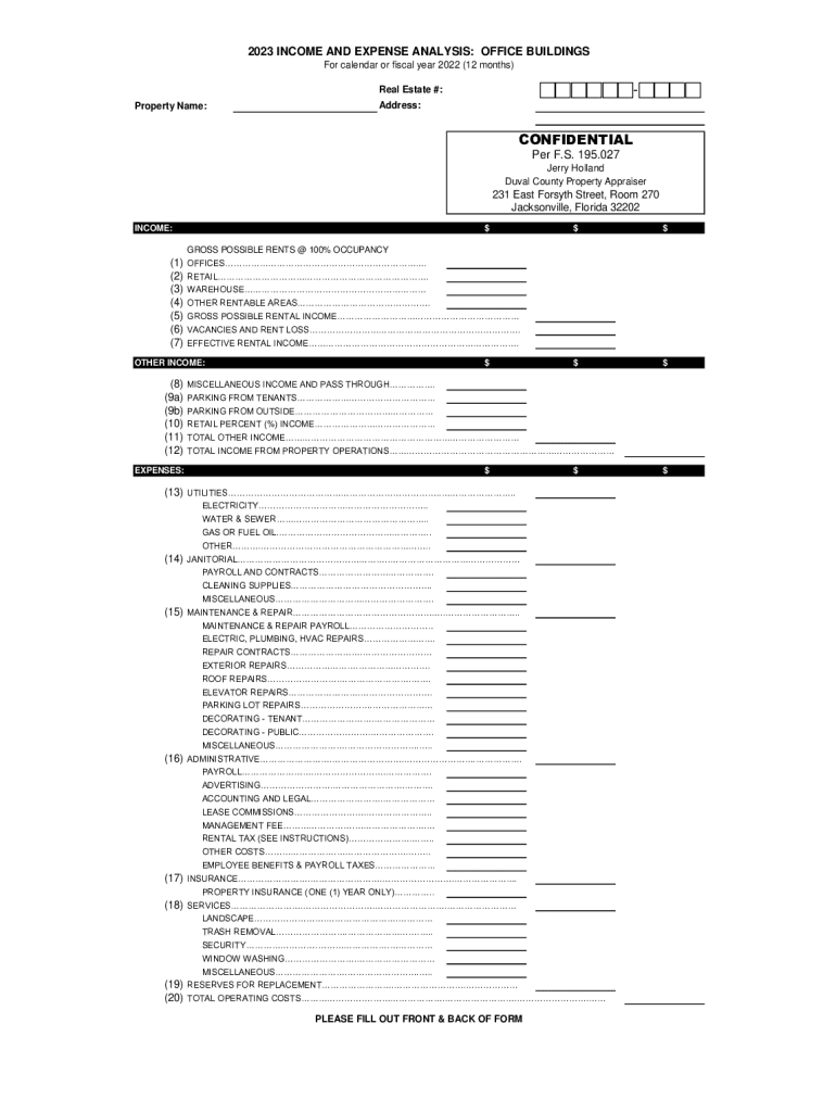 Fillable Online Real Property Tax Formsotr DC Office of Tax and