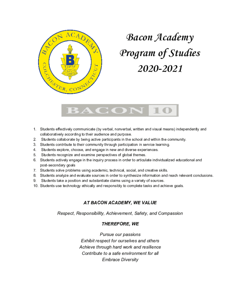 Fillable Online Secretary Thomas Speaks with Bacon Academy Students