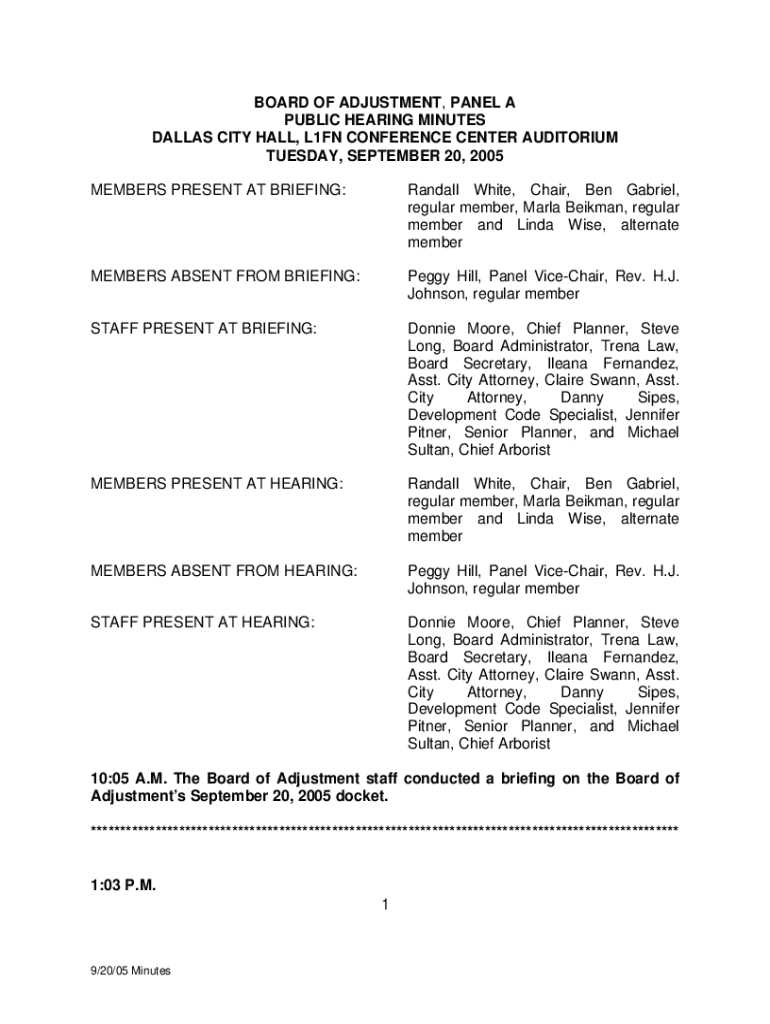 Fillable Online zoning board of adjustment, panel b Fax Email Print