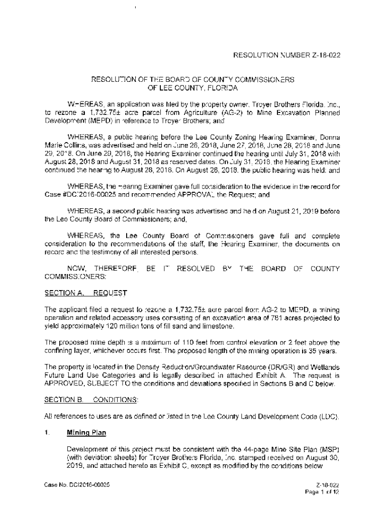 Fillable Online Troyer Brothers mine decision upheld by state agency