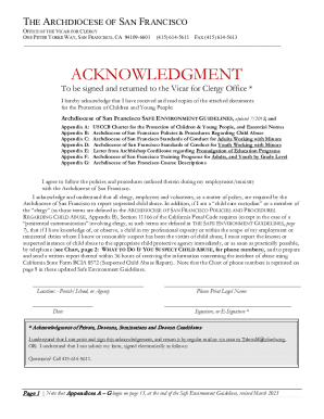 The Archdiocese of San Francisco Office of the Vicar ...