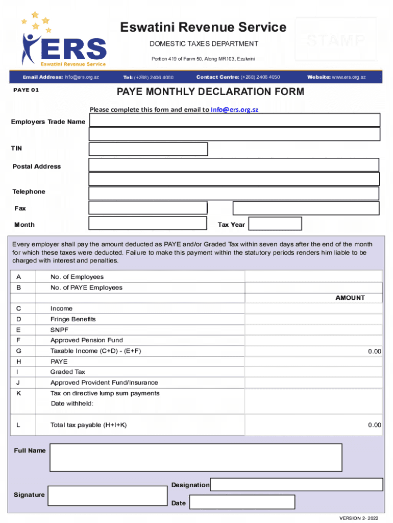 eswatini revenue authority tax clearance certificate Preview on Page 1