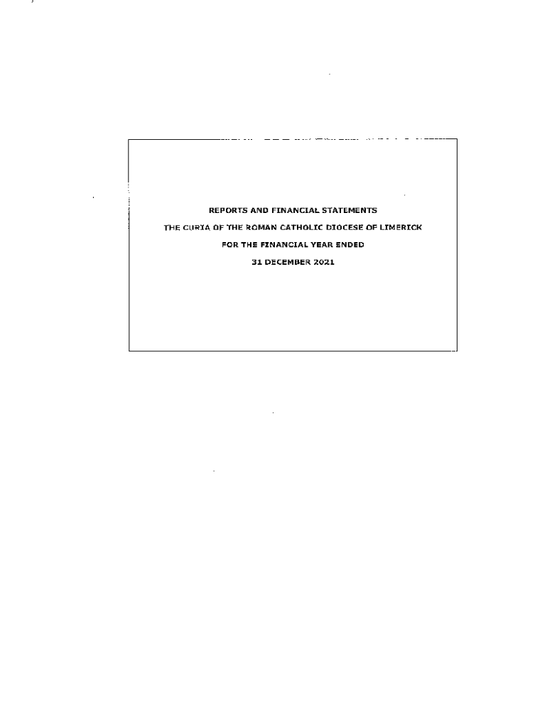 Fillable Online Special Purpose Financial Statements For The Year