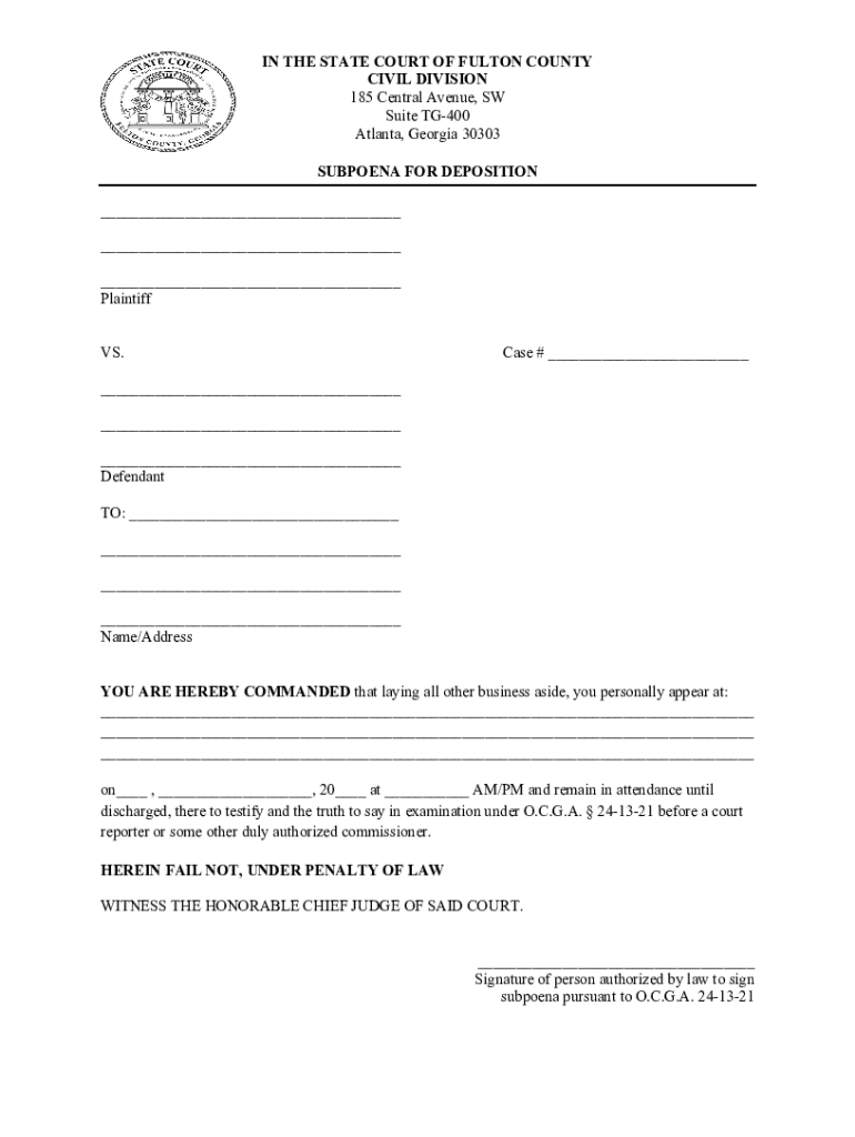 State Court Civil Forms Preview on Page 1