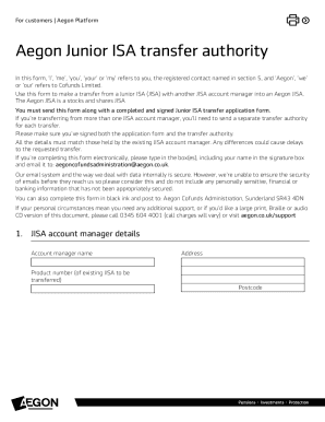Fillable Online Junior ISA - Change of Registered Contact Form Fax ...