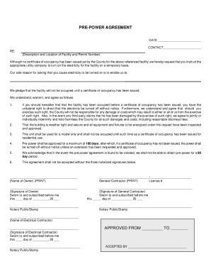 Fillable Online Certificate of Occupancy Instructions Fax Email Print ...