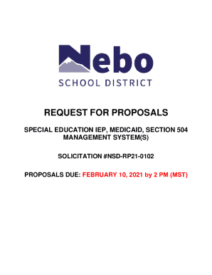 Request for Proposals (RFP) 19RFP026 Software for ...