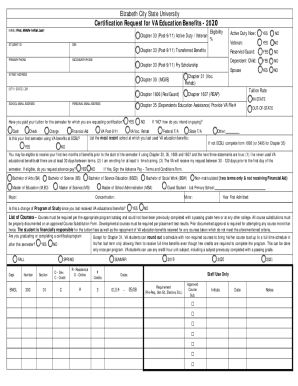 Fillable Online Enrollment Certification Form Veteran Affairs Fax Email Print - pdfFiller