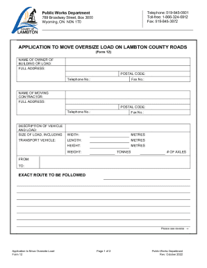 Fillable Online Oversize and Overweight Permits Fax Email Print - pdfFiller