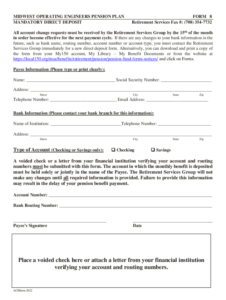 Pension Fund Forms & Notices - Retirement Preview on Page 1