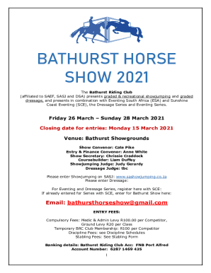 THE BATHURST AGRICULTURAL HORSE SHOW