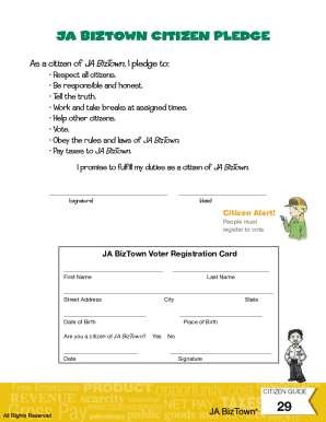 Fillable Online JA Biztown - Miss Strieter's Page Fax Email Print ...