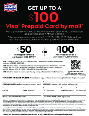 AAMCO Credit Card Rebate Special, San Diego, CA 92110