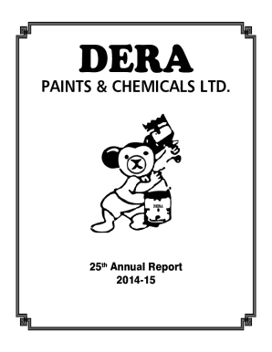 Dera Paints &amp;amp; Chemicals Ltd Announces Changes in ...