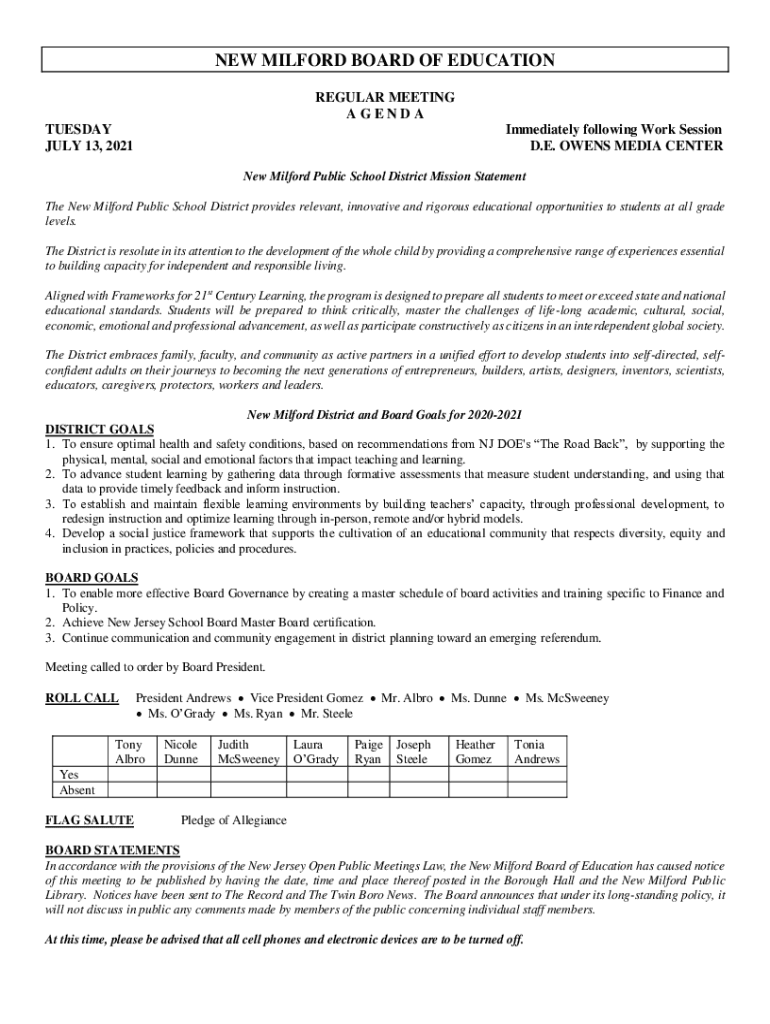 Fillable Online Schaghticoke Middle School New Milford Public Schools