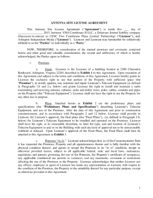 ANTENNA SITE LEASE AGREEMENT