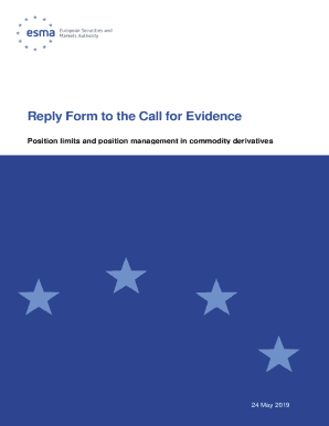 Response Form to the Call for evidence on pre- hedging