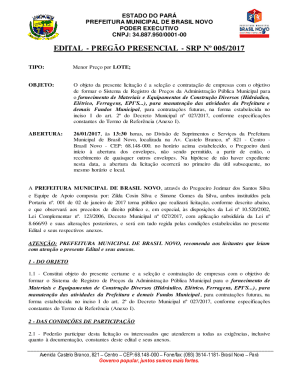 O objeto da presente licitao a seleo e contratao de empresas com o objetivo