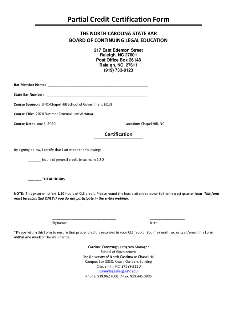 Fillable Online THE NORTH CAROLINA STATE BAR BOARD OF Fax Email