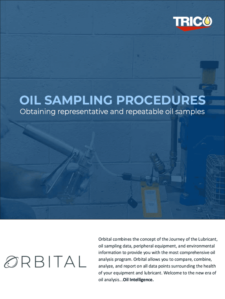 Fillable Online Proper Oil Sampling The First Step in Oil Analysis