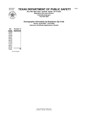 Fillable Online Texas Department of Public Safety Regulatory Services ...