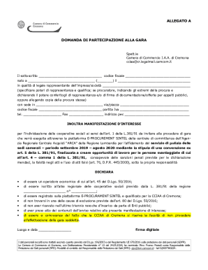 Intercalare antimafiaPG/L - Camera di Commercio di Cremona
