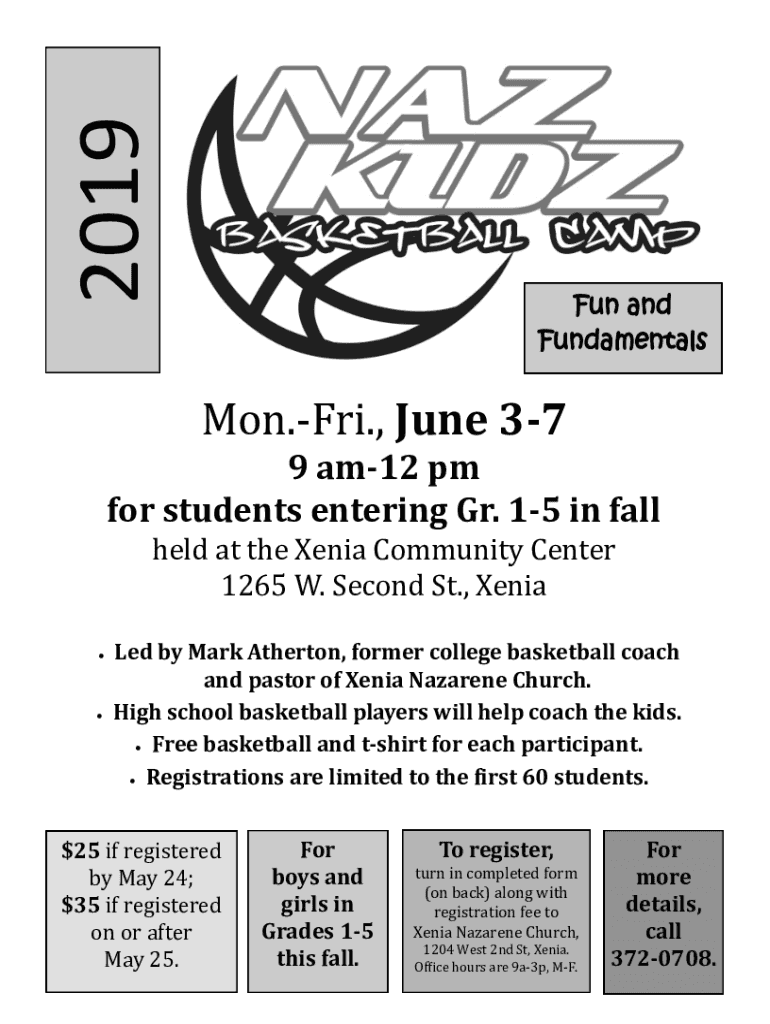 Fillable Online Sweet event coming to Xenia Community Center Fax Email