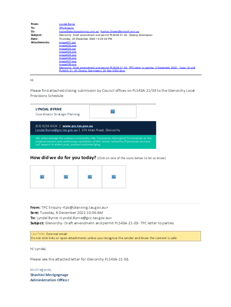 Fillable Online Glenorchy Draft amendment and permit PLS43A2103