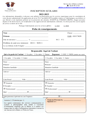 Inscription scolaire