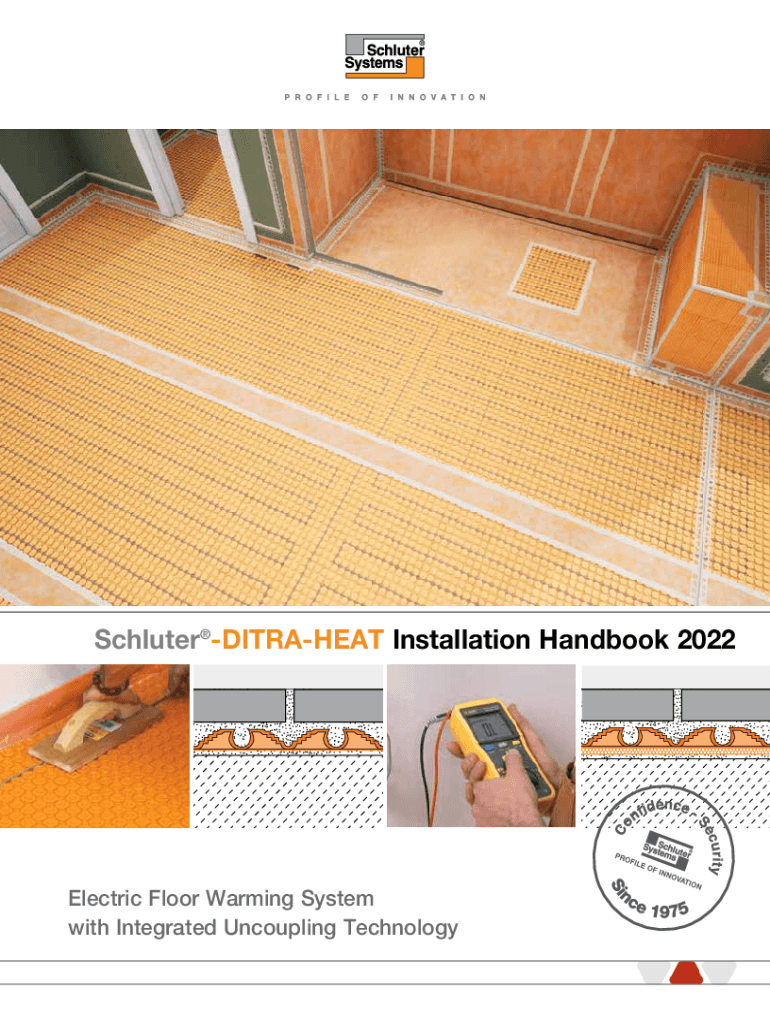 Fillable Online DITRAHEAT Installation Guide Fax Email Print pdfFiller