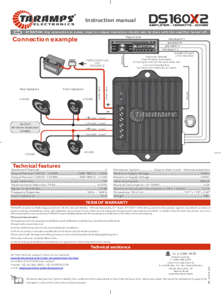 Fillable Online Car amplifier installation guide Fax Email Print
