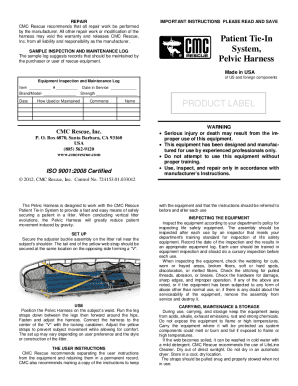 Fillable Online CMC Rescue Patient Tie-In System Manual Fax Email Print ...