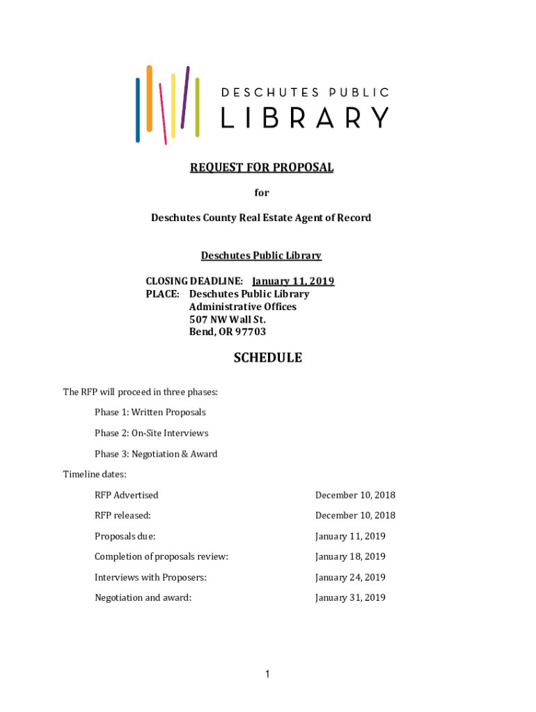 Fillable Online Deschutes County Real Estate Agent of Record Fax Email