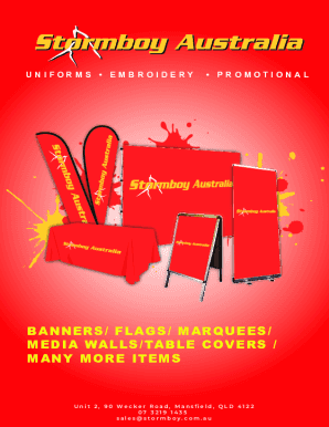 Fillable Online banners/ flags/ marquees/ media walls/table covers / ... Fax Email Print - pdfFiller