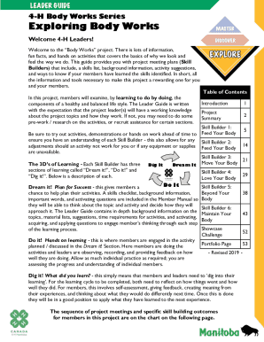 Fillable Online 4-H Healthy Living Activities and Ideas - California 4 ...