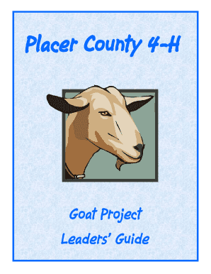 Fillable Online Project Leader Resources - Placer County 4-H Fax Email Print - pdfFiller