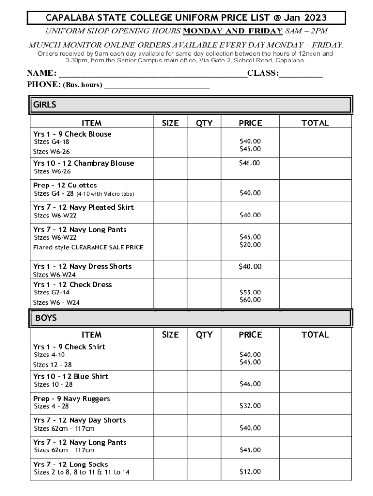 Form preview
