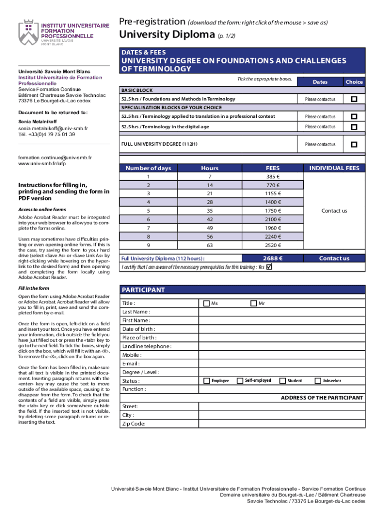 Fillable Online HOW TO FILL MUMBAI UNIVERSITY PRE REGISTRATION Fax